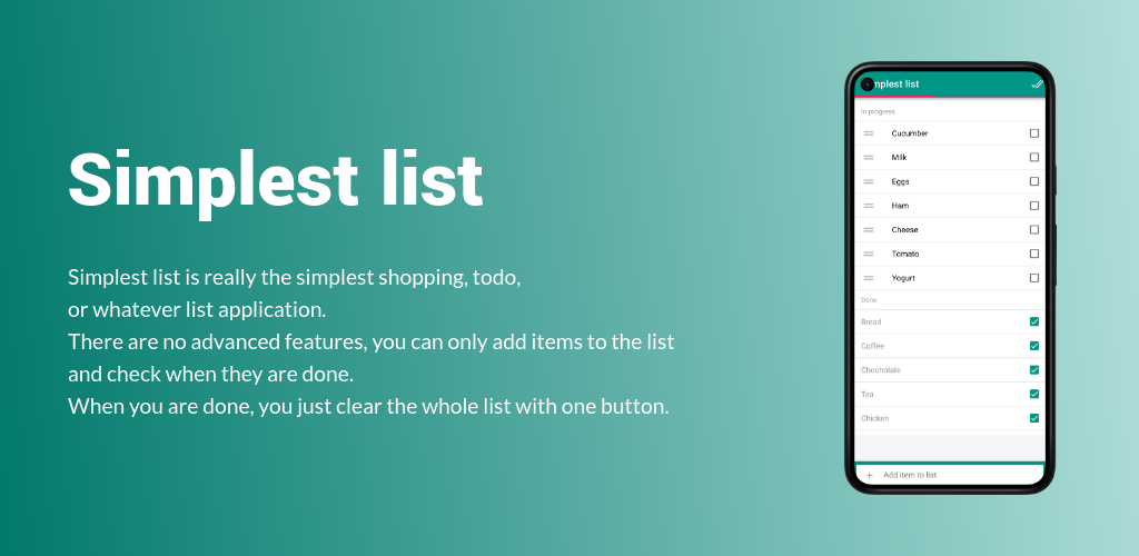 Simplest list